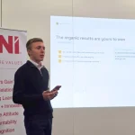 Owen O'Callaghan giving a talk at BNI