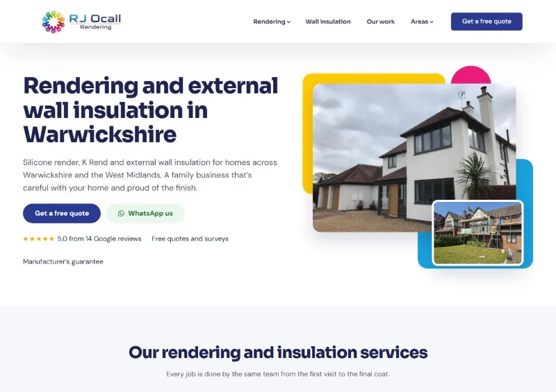 RJ Ocall Rendering website